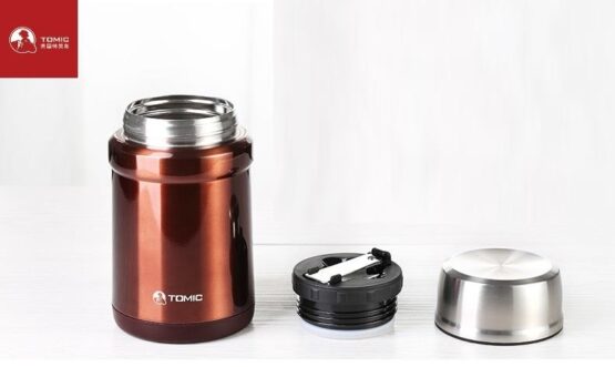 Brown Insulated Lunch Flask