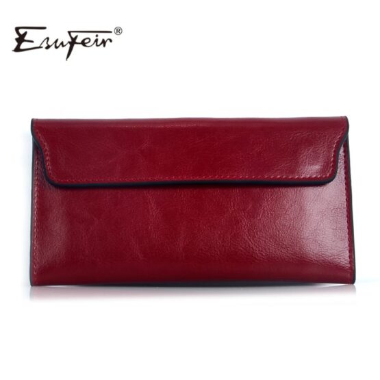 Women's Leather Wallet - Red