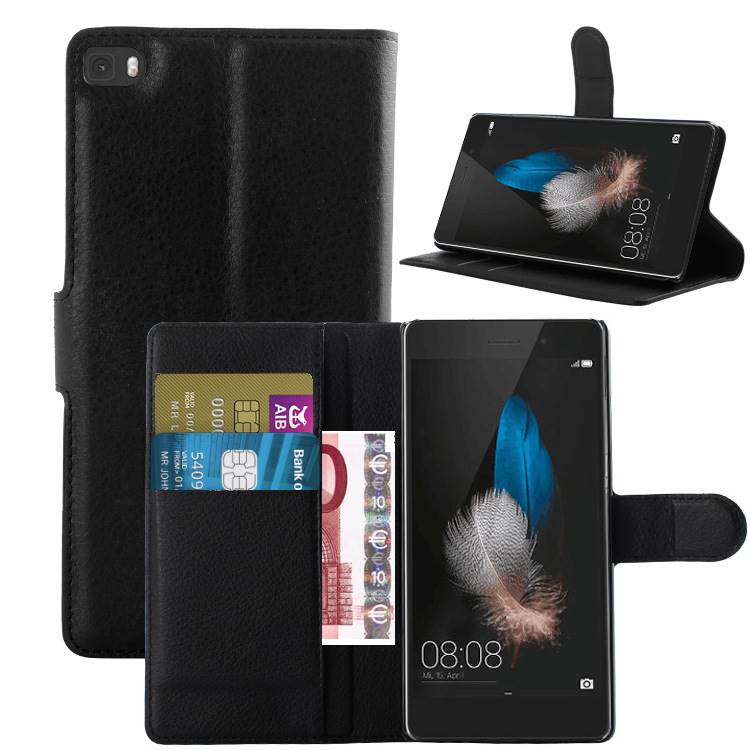 succes maag Incarijk Black Huawei P8 Lite & P8 Wallet Phone Case - Mobiles Shop Ireland