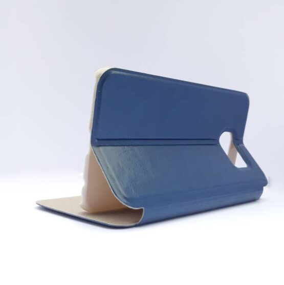 Picture of the back of a Blue Samsung Galaxy S6 Wallet Case