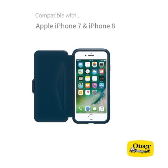 Picture of open Otterbox Blue Case for Iphone
