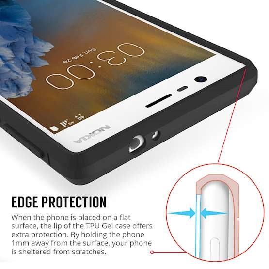 Nokia 3 phone case in Black