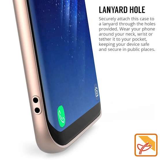 Picture of Lanyard hole in Samsung Galaxy S8