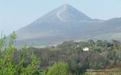 Picture of croagh Patrick Mountain in Co. Mayo ireland.