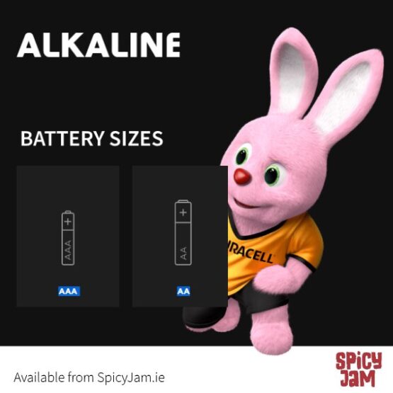 Picture of two battery sizes AA and AAA