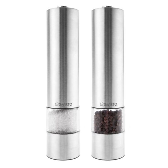 Silver Salt and Pepper Mill