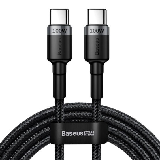 Two USB-C Connectors on Black Cable
