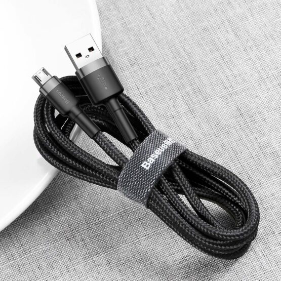 Black Micro USB Cable bound