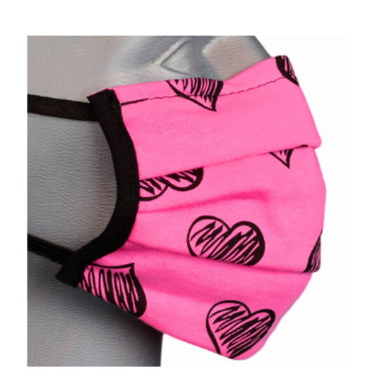 Pink Reusable Mask on Mannequin