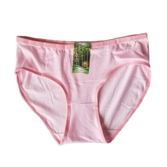 Pink Stripes Bamboo Brief