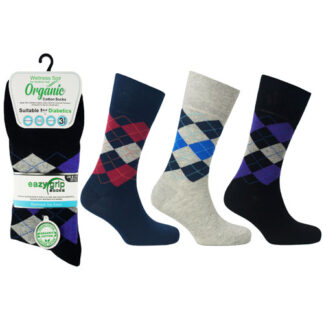 3 Pairs of Arglye Organic Cotton Socks