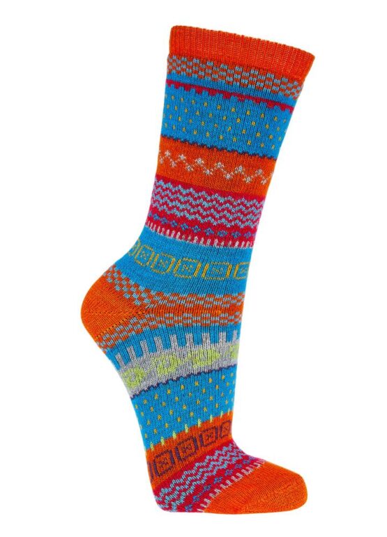 Blue and Orange Sock