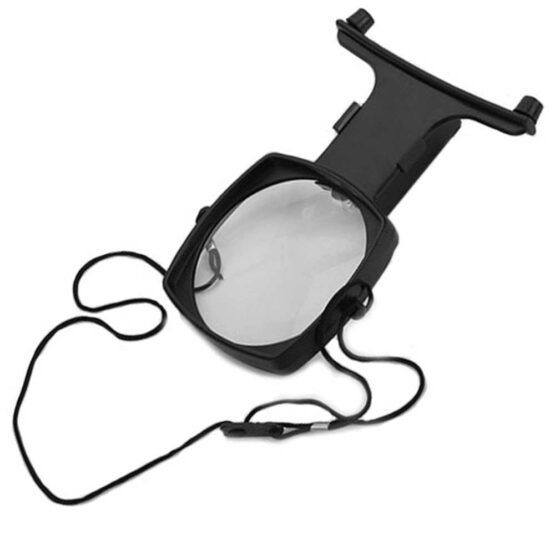 Magnifing glass with cord