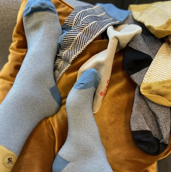 Glitter Socks on Feet