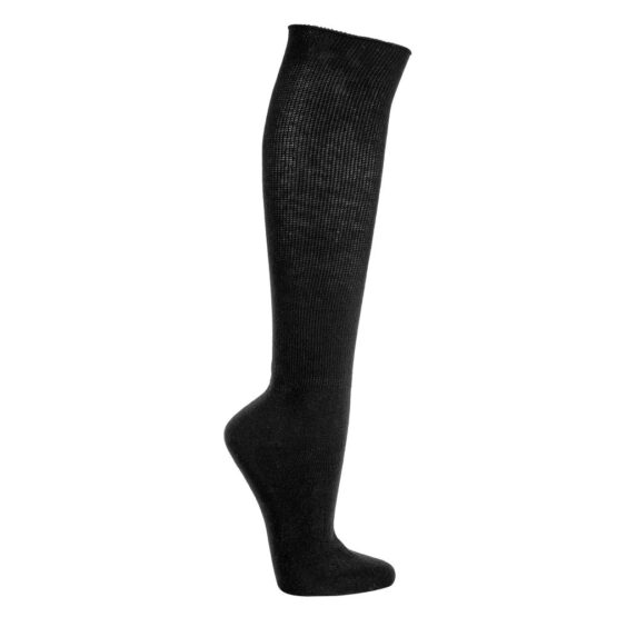 Long Black Sock wide calf
