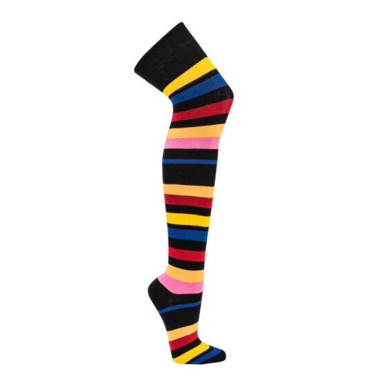 Multi Colored Over knee sock