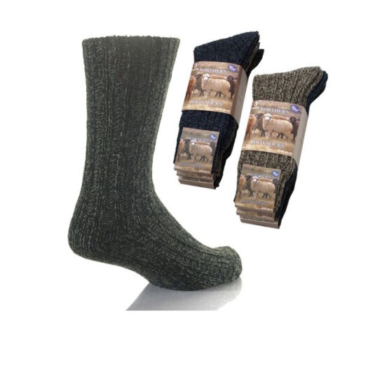 Wool  Boot Socks | Heavy Boots | x 3 pairs