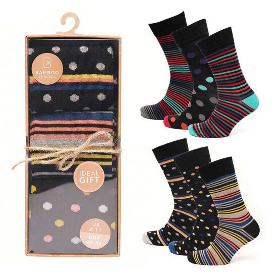 Bamboo Boxed Socks Gift Set | x 3 Pairs