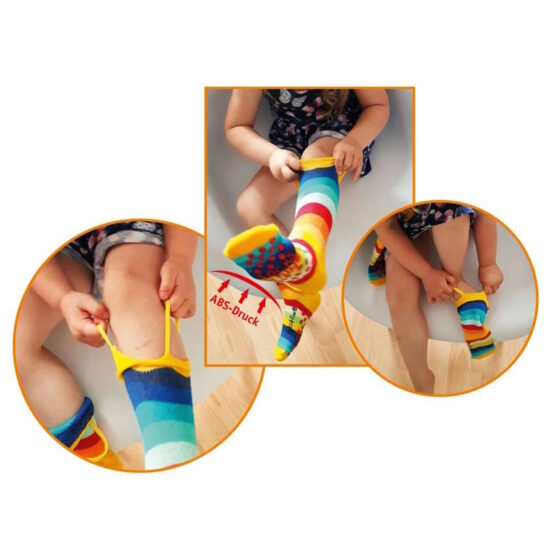 Children's Home Socks - with Handles and Grips x 2 pairs