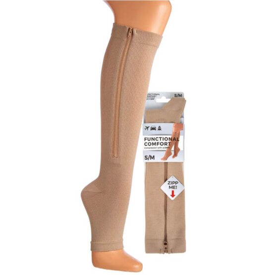 LYCRA® Energy Support Stocking with Zip