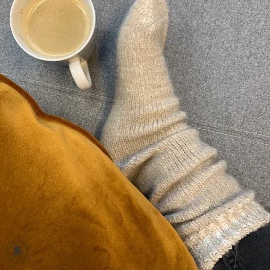 Alpaca Wool Blend Socks x 2 Pairs