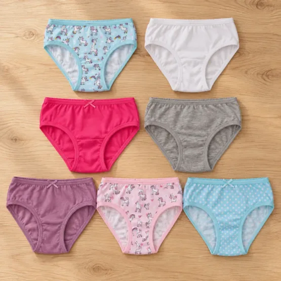 Girls Briefs with unicorns
